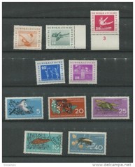 Germany 1959 Mi 688-2 707-1 MNH/MH (1 stamp is used)