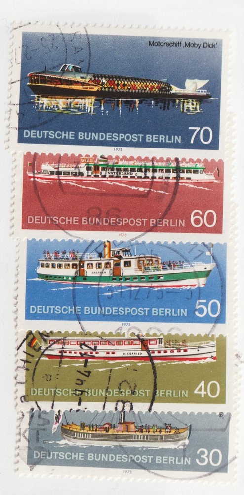 1975 Germany Berlin Sc# 9N354-58 – Ships, Vessels, Boats. Used Est$2.95