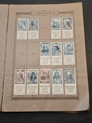 Rare Antique German Seemanns Portrait Stamp Album 300+ Historical Stamps