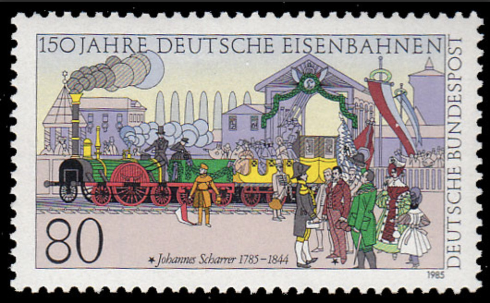 BRD FRG #Mi1264 MNH 1985 150 Years Railways [1450 YT1096 SG2112]