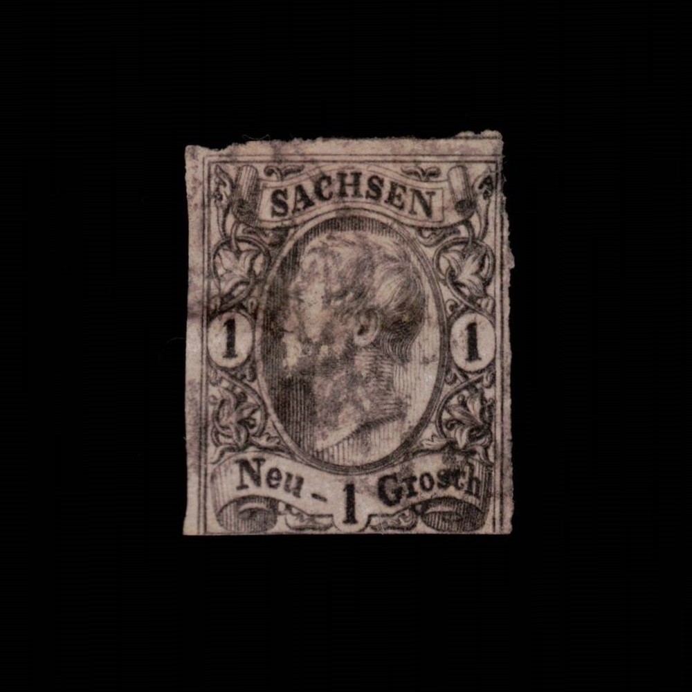 Germany, Saxony, Scott 10, King John I, 1855-1860, used