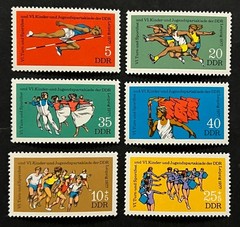 Travelstamps: 1977 Germany DDR Stamps Scott #1834-1837 B183-B184 Sports MNH OG