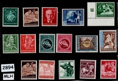 MLH stamp collection Regular postage Third Reich WWII era Germany #2894