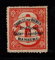 Hamburg 1800s 8p Van Diemn Private MNG – S47307