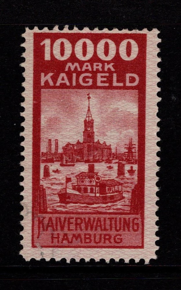 Germany Hamburg 1920s 10,000m Dock Fee Revenue MNG – S56846