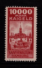 Germany Hamburg 1920s 10,000m Dock Fee Revenue MNG – S56846
