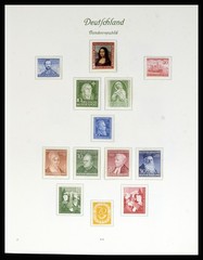 GERMANY 1948-1982 BRD BERLIN MNH MH Used in 3 BOREK Album Stamp Collection