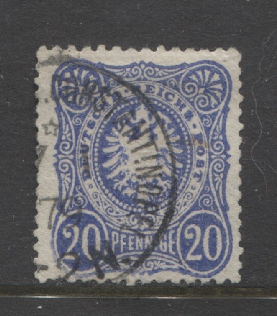 Germany 1875 offices Turkey 20 Pfennige forerunner used CONSTANTINOPEL $ 95.00