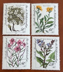 Germany 1983 Flowers, Scott #B611-B614 MNH