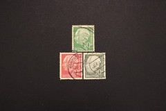 West Germany 1954-57 Theodor Heuss Stamps Lot 10pf 20pf 30pf Used Hamburg