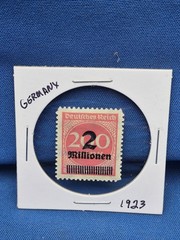 Germany 220 Millionen Red Black Postage Stamp Germany & Colonies
