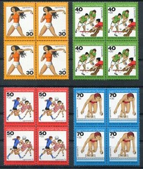 Berlin No. 517 – 520 Vb Mint Block of Four 1976 Motif Sport MNH