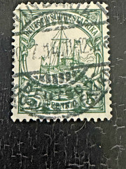 GERMAN COLONIES Deutsch SUDWEST AFRIKA 1900 Yacht Type fine use 5 Pfennig.