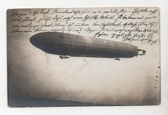 GERMANY 1914 ZEPPELIN REAL PHOTO PICTURE POSTCARDS CHARLOTTENBURG TO DRESDEN