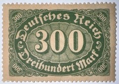 Travelstamps: 1922 Germany Stamps Deutsches Reich 300 Mark Mi. Nr. 249, MNH