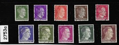 Stamps Adolf Hitler 1941 issues Third Reich era Germany during WWII #2753a