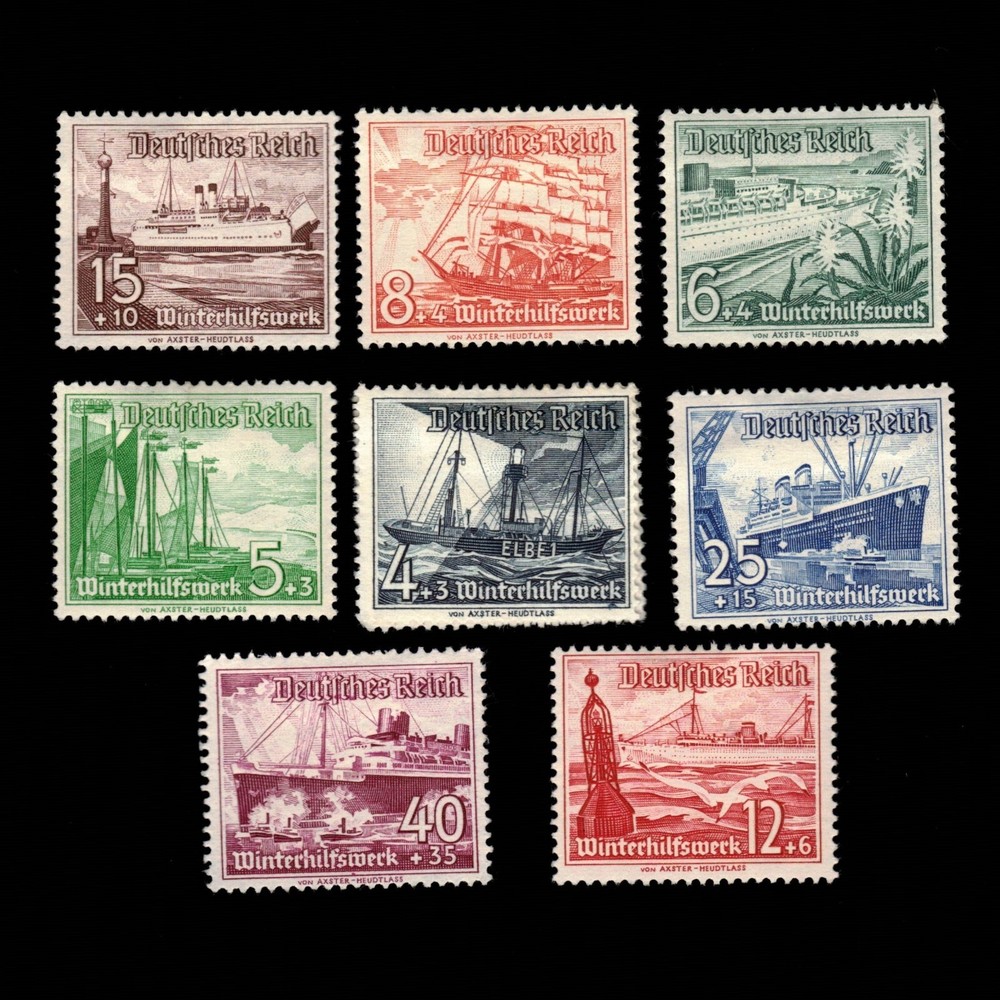 Germany, Scott B107-B115, Ships, 1937, MH