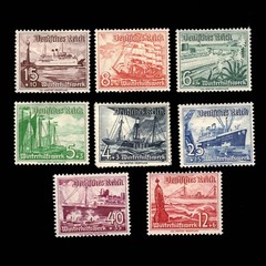 Germany, Scott B107-B115, Ships, 1937, MH