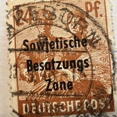 1948 GERMANY SOVIET OCCUPIED 24pf STAMP #10N9 WITH PADERBORN SOTN SON CANCEL