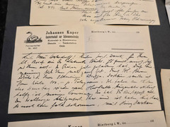 WW2 Third Reich Era German Document Paper Letters Receipts Lot Burg Hotel 1930s