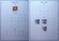 Germany Berlin 1948-1990 Postage Stamp Collection in Album Used Mint LH