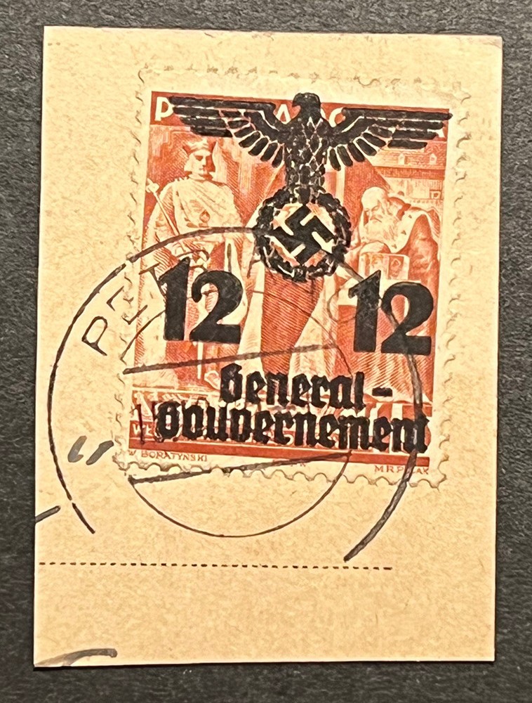 Travelstamps:Germany WWII Propaganda Stamp Poland Occupation Gen Gov’t 12gr