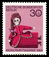EBS Berlin 1968 – Beautiful Vintage Dolls – Puppen – Michel 322-325 – MNH**