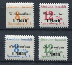 GERMANY SOVIET OCCUPATION 1946 LOCAL SPREMBERG 17-18 & 19-20 PERFED PERFECT MNH