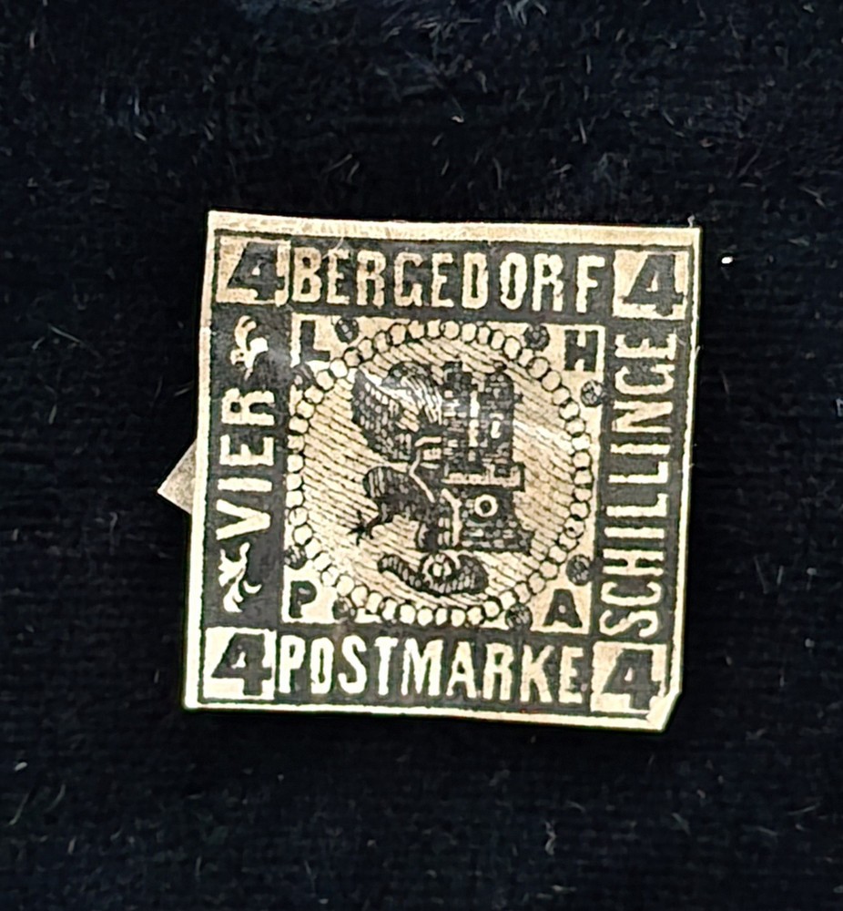 Bergedorf 5ND 1887 Crest, Damaged Back