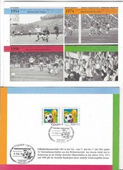 GERMANY FOLDER 1994 SOCCER with 2 stamps (see scans). Perfect condition!