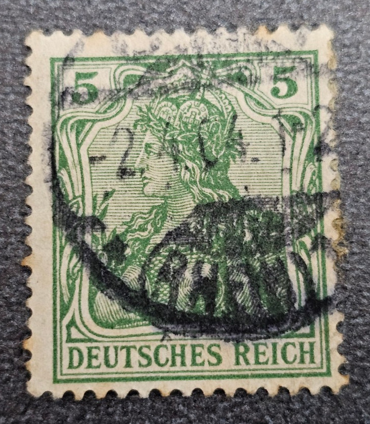 Stamp Germany Deutsches Reich Germania 5 Pfennig 1904 Mi. Nr. 70 [🇩🇪39665-13]