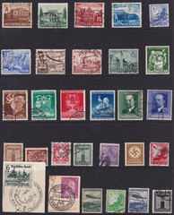 Lot Stamp Germany WWII Hitler Hindenburg Airmail Poland Sets Automobile F