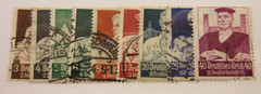 GERMANY, Scott: B59-B67, USED, Lot25, Cat $123.10