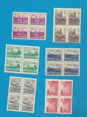 German Occ. of Estonia 4-9 cpl. set in sheets of four MNH ** !!