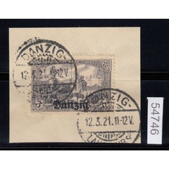 Danzig 1920 Mi. No. 13 a stamped, examined, finding