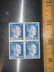 MNH Stamp block Adolf Hitler 1941 PF20 Sc 516 Third Reich era Germany 4 Stam