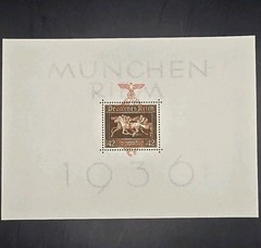 Germany 1937 Souvenir Sheet Mi Block 10