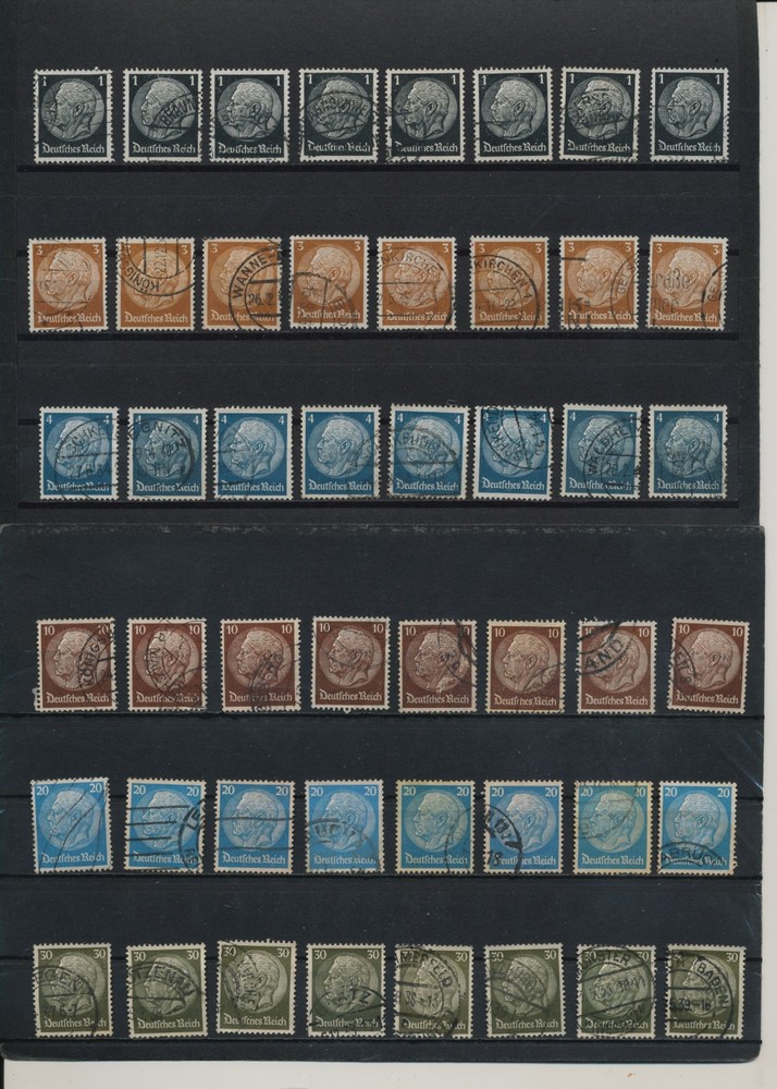 Germany, Deutsches Reich, Nazi, liquidation collection, stamps, Lot,used (BO 2)