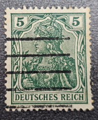 Stamp Germany Deutsches Reich Germania 5 Pfennig 1905 Mi. Nr. 85 [🇩🇪39672-17]