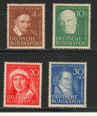 Germany: Lot 199: (B320-B323 – VF – Mint NH) Scott 2024 Catalog Value $105.00