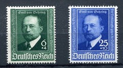 GERMANY 3rd REICH 1940 EMIL von BEHRING SCOTT B186-B187 PERFECT MNH
