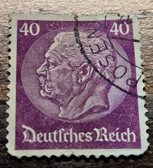German Deutsches Reich Paul Von Hindenburg 16 Stamp Set – 1933