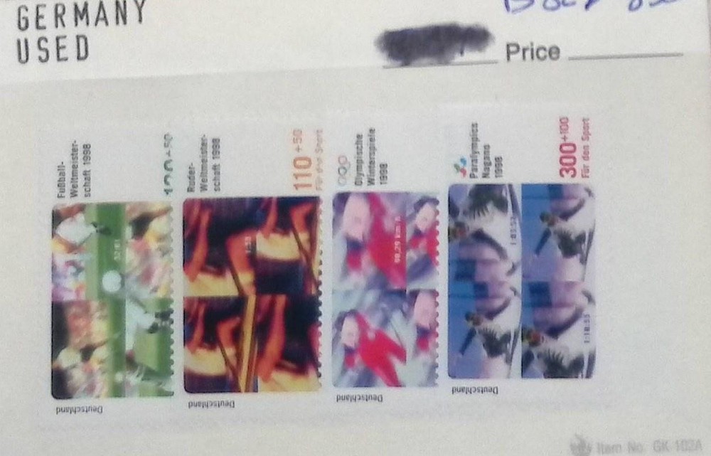 Germany Postage Stamp Sheet Used Multi-Color 110 300+100 Deutschland Lot