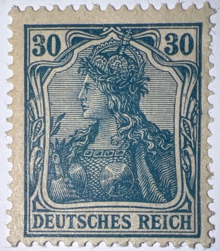 Travelstamps: Germany Stamps Mi#144 -30pf Mint Og Hinged WMK MOGH