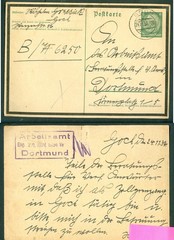 Germany. 1934 Mourning Stationery Card. Goch. Hindenburg 6 Pf. Adr: Dortmund