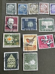 West GERMANY 1957 Used 26 Pcs Stamps,VF Condition,see Photos
