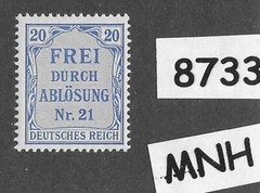 MNH Stamp Scott OL5 Prussia district German Empire 1903 Official PF20 #8733