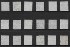 DANZIG SCOTT 173 USED x 18 – 1924 5pf ORANGE/YELLOWISH – COAT OF ARMS ISSUE