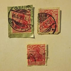 33 Germany Deutsches Reich/Deutsche Post Used Postage Stamp Lot 2-12 Pf