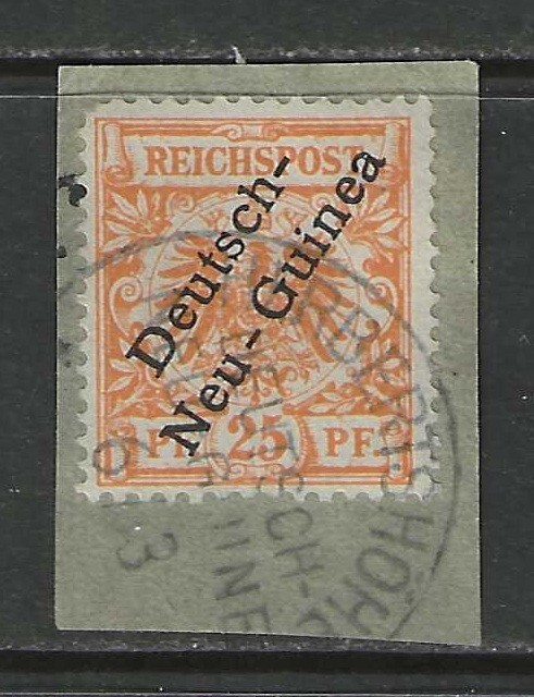 Germany colonies 1897 NEW GUINEA 25 Pf. early issue signed used HERBERTSHÖHE